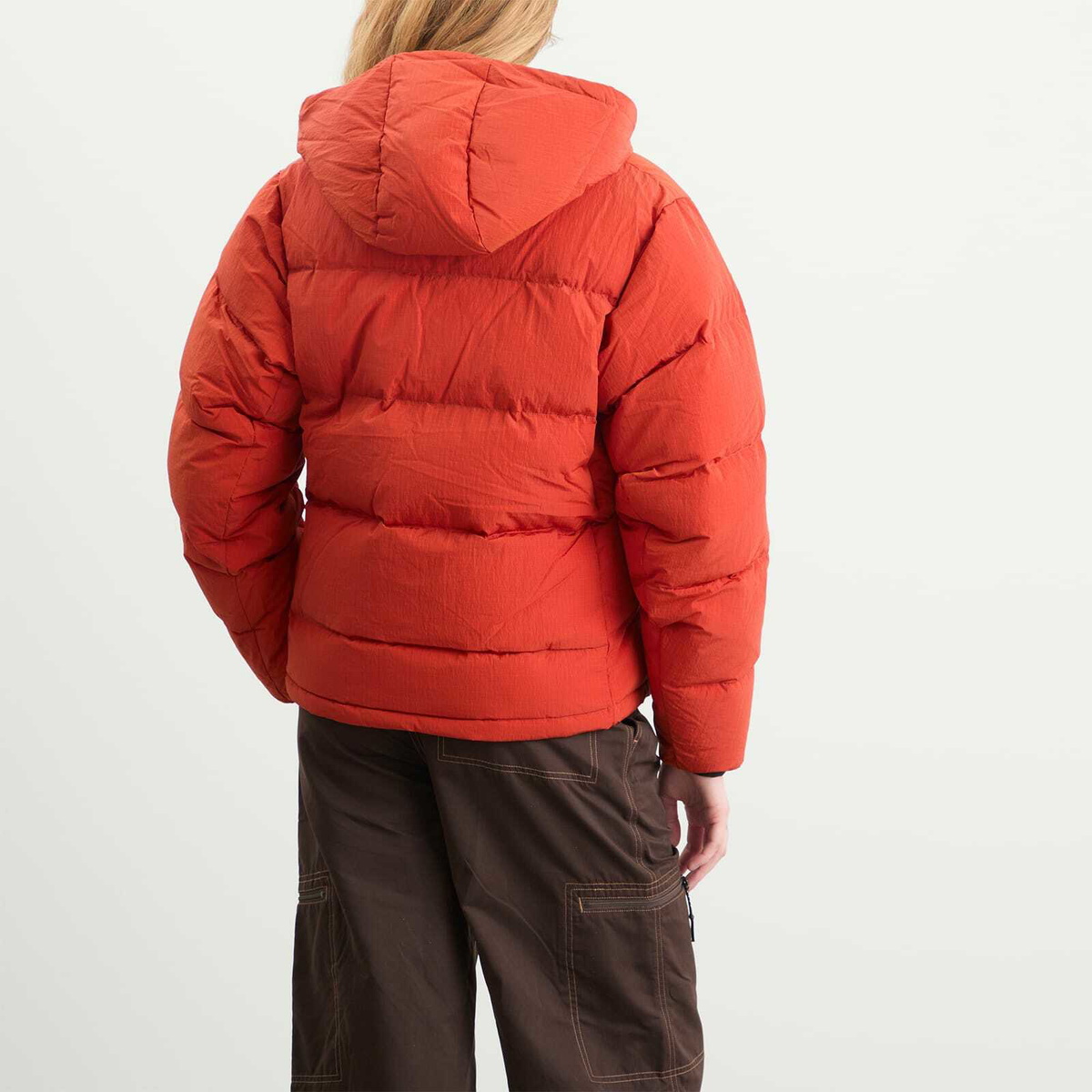 Gramicci Women's Down Puffer Coat in Burnt Red