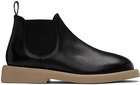 Marsèll Black & Beige Gomme Beatles Chelsea Boots