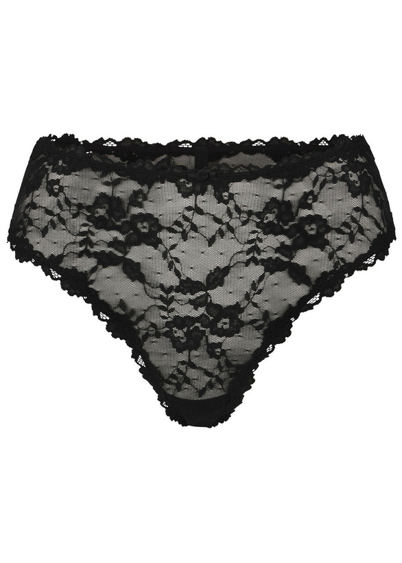Photo: Skims Stretch-lace Briefs Dark Grey