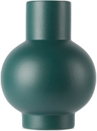 raawii Green Strøm Large Earthenware Vase