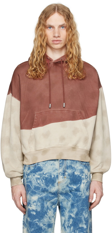 Photo: Eckhaus Latta Red & Beige Mars Hoodie