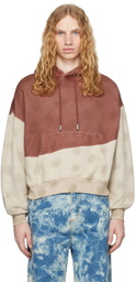 Eckhaus Latta Red & Beige Mars Hoodie