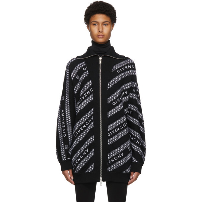 Photo: Givenchy Black Wool Chain Zip Sweater