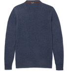 Loro Piana - Slim-Fit Mélange Baby Cashmere Sweater - Men - Navy