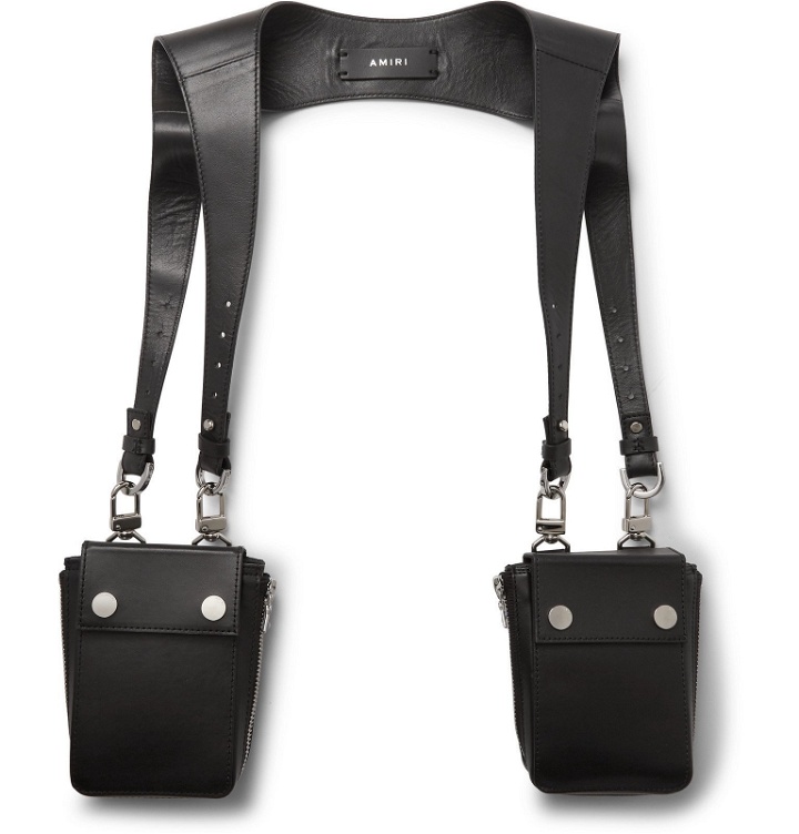Photo: AMIRI - Suede Harness Bags - Black