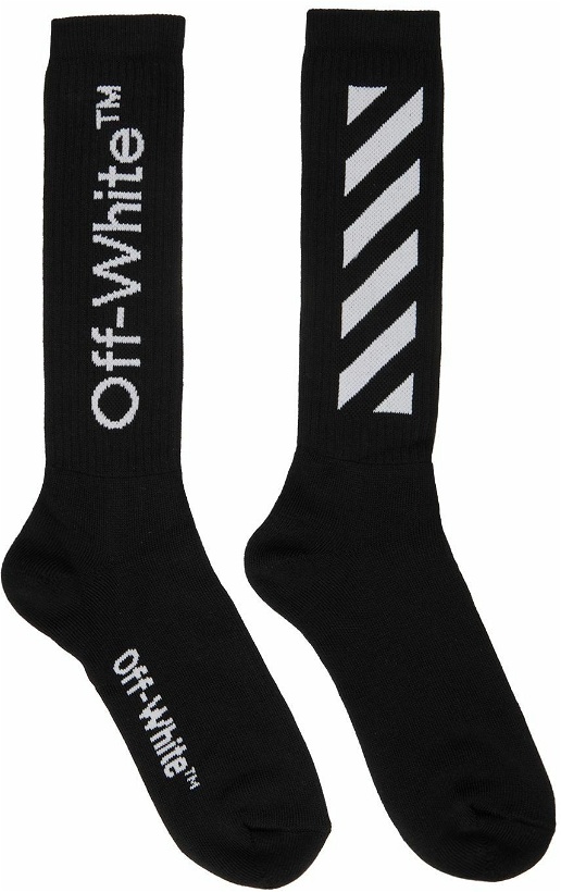 Photo: Off-White Black Diag Socks