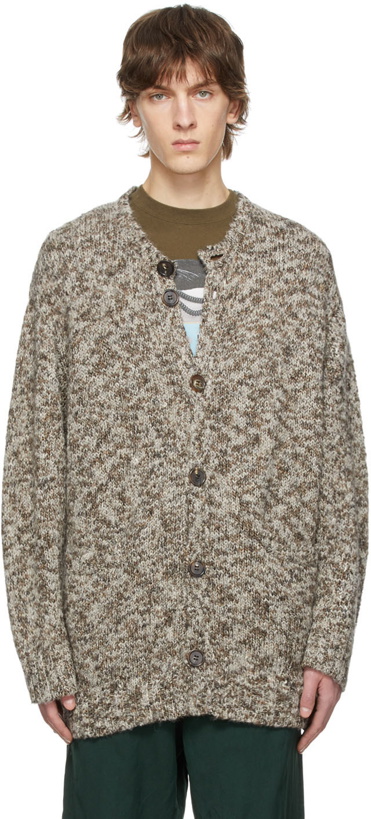 Photo: Undercover Beige Wool Cardigan