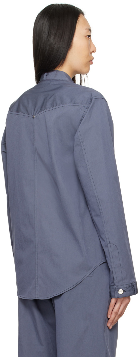Dion Lee Blue Rivet Denim Jacket