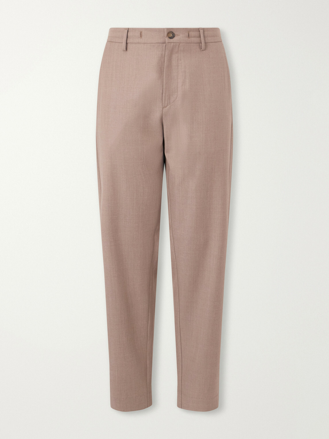 Canali - Tapered Wool-Blend Gabardine Trousers - Neutrals
