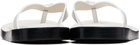 Jil Sander White Thong Sandals