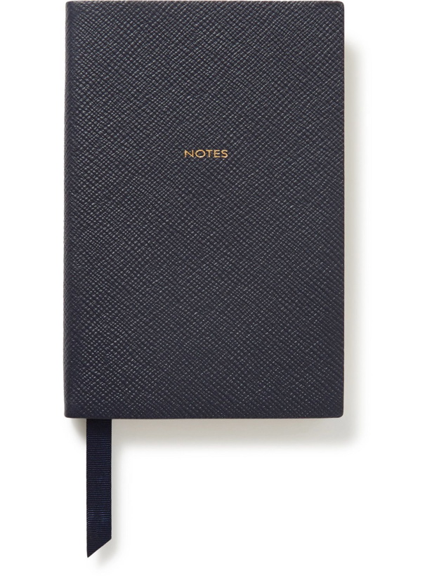 Photo: Smythson - Printed Chelsea Cross-Grain Leather Notebook
