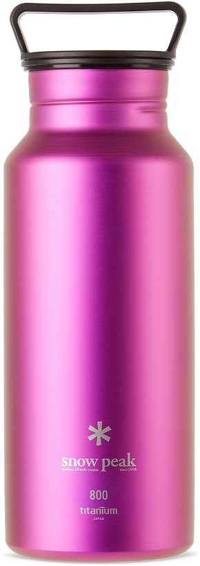 Photo: Snow Peak Pink Titanium Aurora Bottle, 800 mL