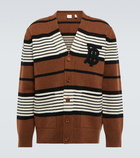 Burberry - Striped wool and cashmere cardigan