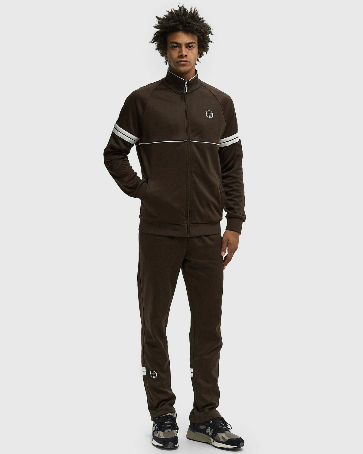 Sergio Tacchini ORION TRACK TOP Brown Mens Track Jacket Sergio