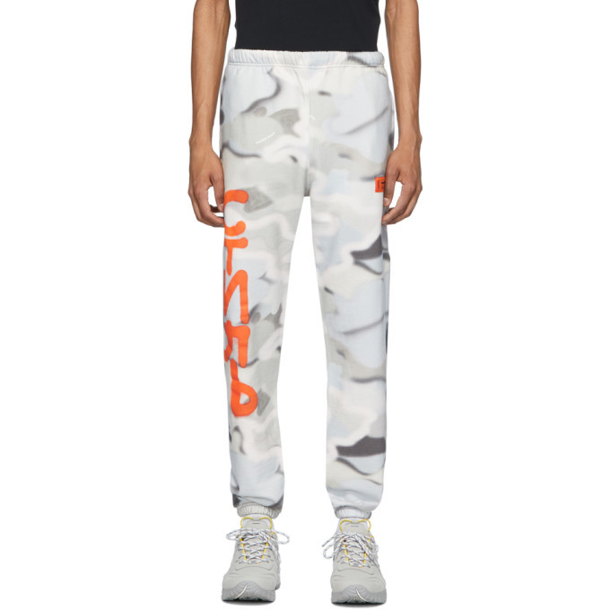 Heron Preston Multicolor Camo Spray Style Lounge Pants Heron Preston