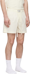 Entire Studios Off-White Pajama Shorts