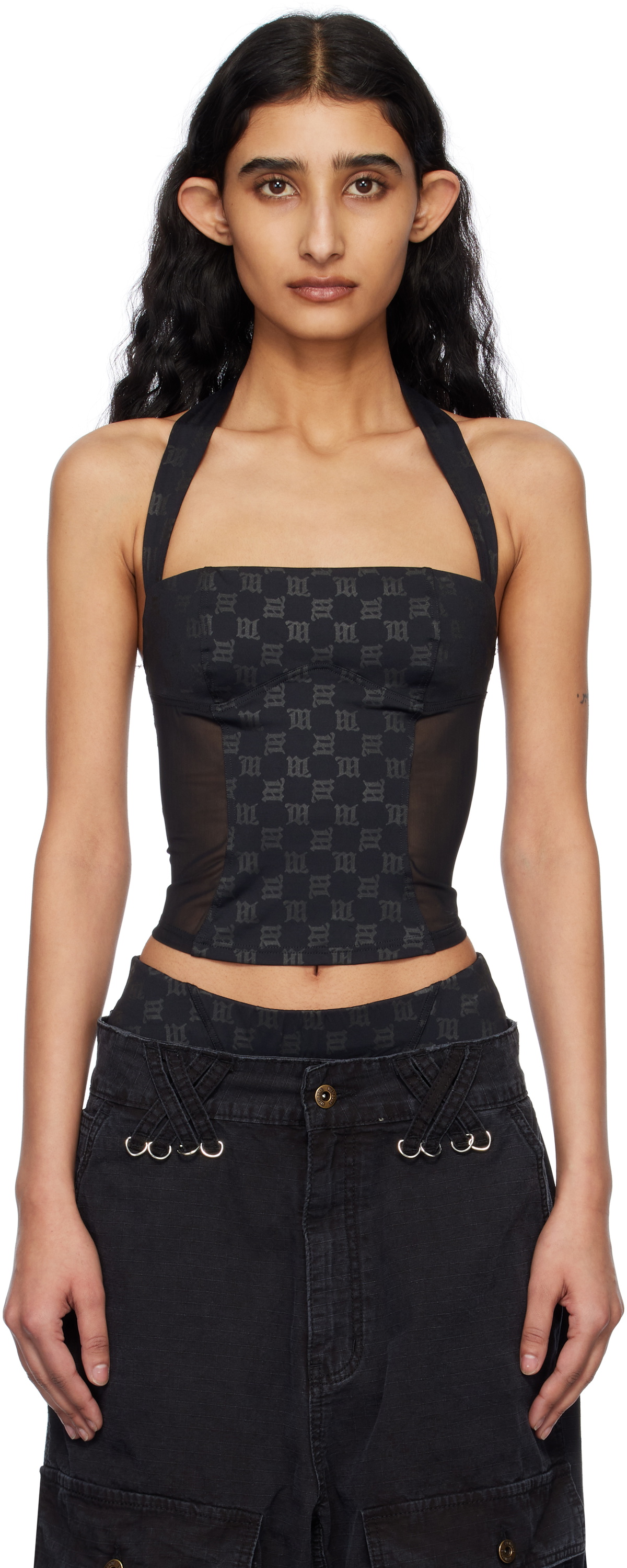 MISBHV SSENSE Exclusive Brown Faux-Leather Tank Top MISBHV