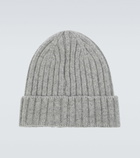 Amiri - Ribbed logo cashmere beanie