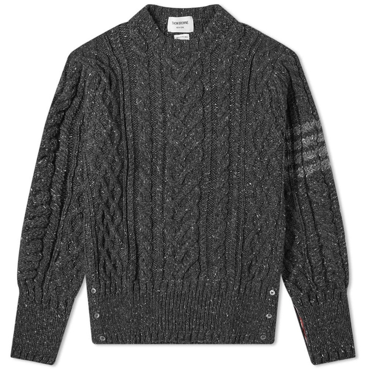 Photo: Thom Browne 4 Bar Aran Cable Crew Knit