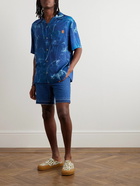 Loewe - Paula's Ibiza Leather-Trimmed Printed Woven Shirt - Blue