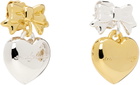 Sandy Liang Silver & Gold Ballerina Earrings