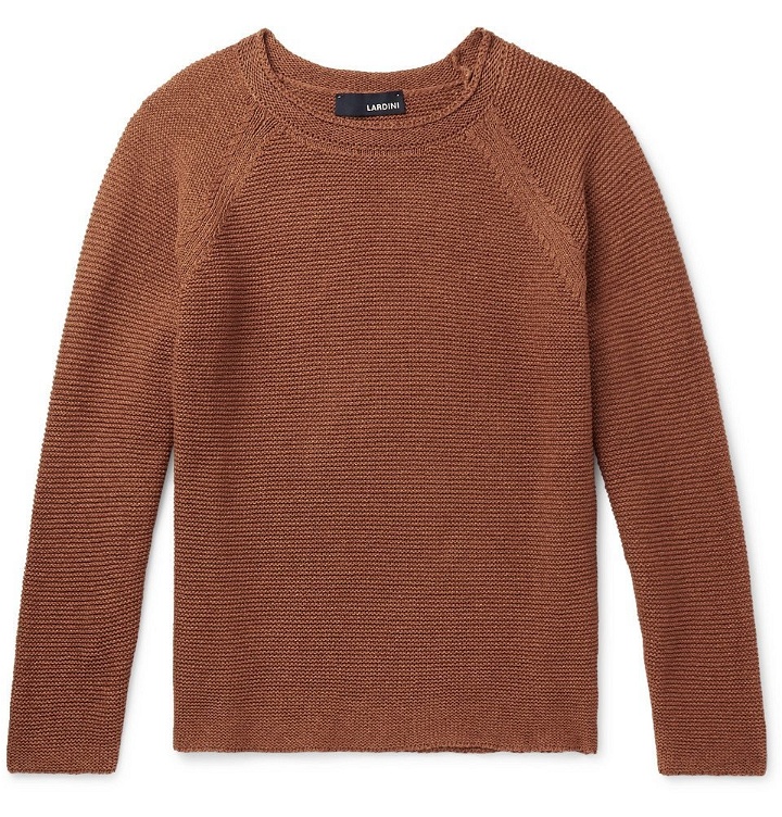 Photo: Lardini - Cotton Sweater - Men - Orange