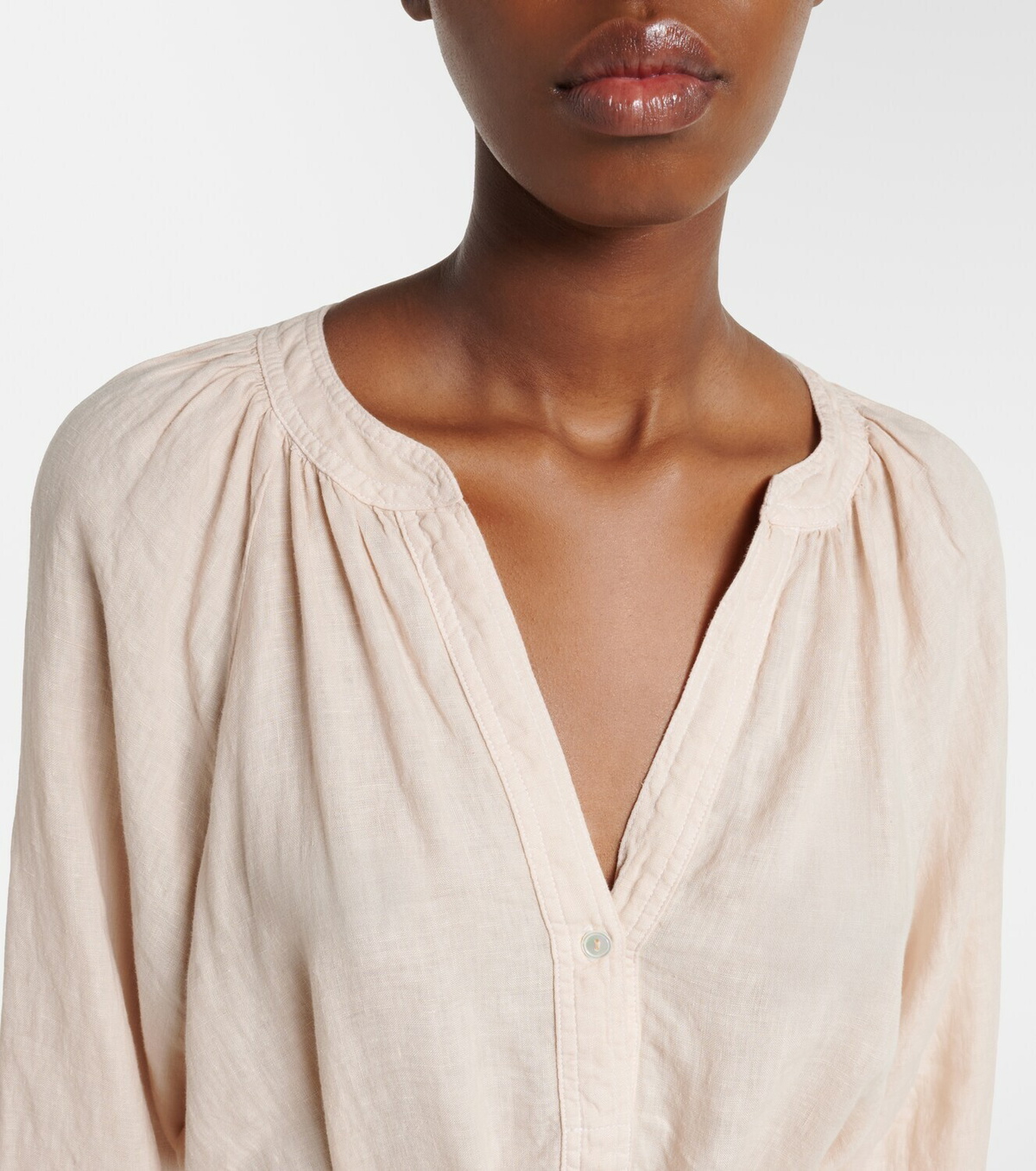 Velvet Dakota linen maxi dress