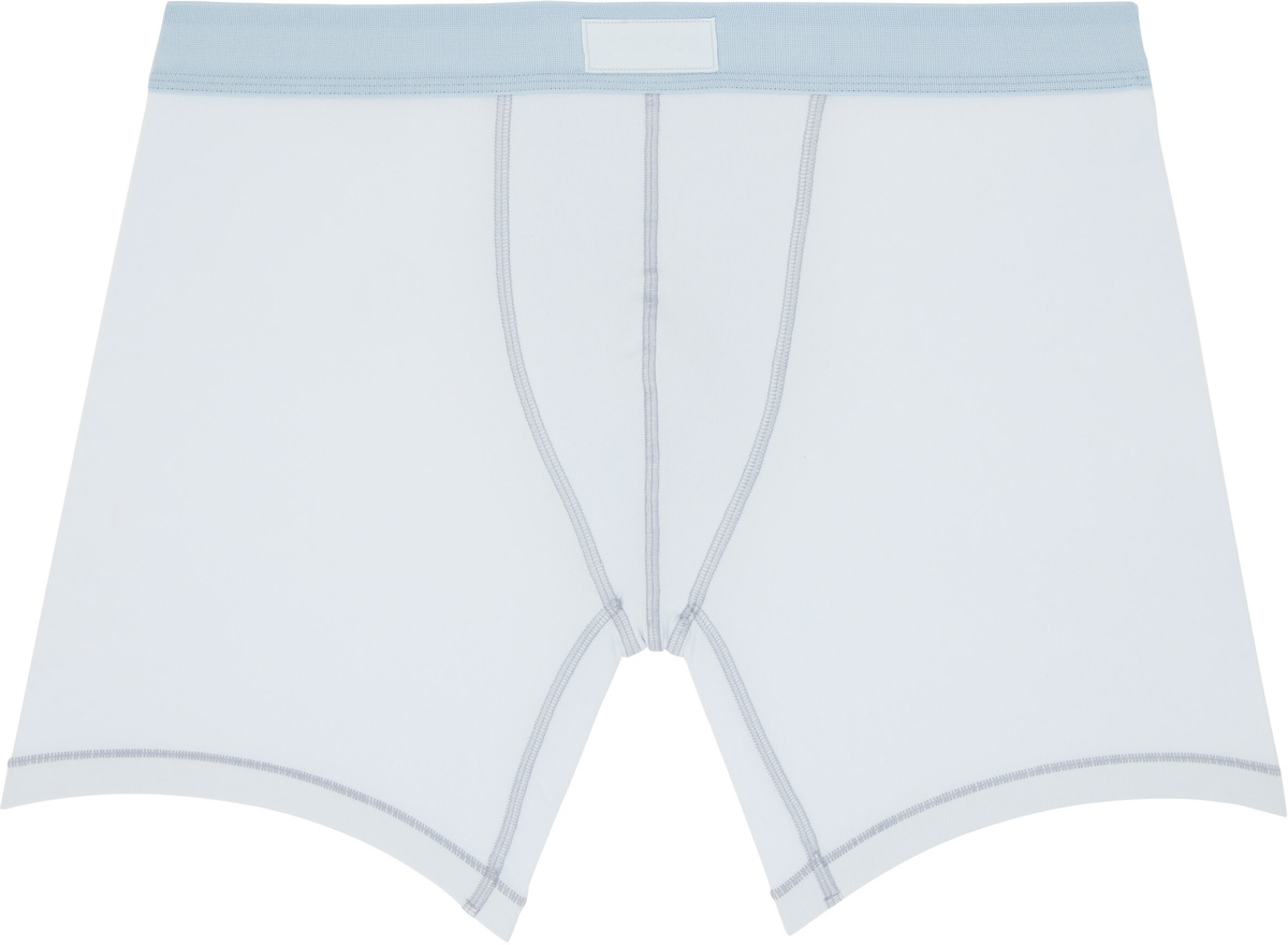 SKIMS Three-Pack Blue SKIMS Cotton 5 Boxer Briefs