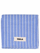 TEKLA Clear Blue Stripes Bath Mat