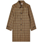 Helmut Lang Plaid Car Coat