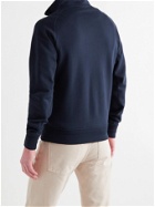 ERMENEGILDO ZEGNA - Slim-Fit Supima Cotton-Jersey Zip-Up Sweatshirt - Blue - IT 50
