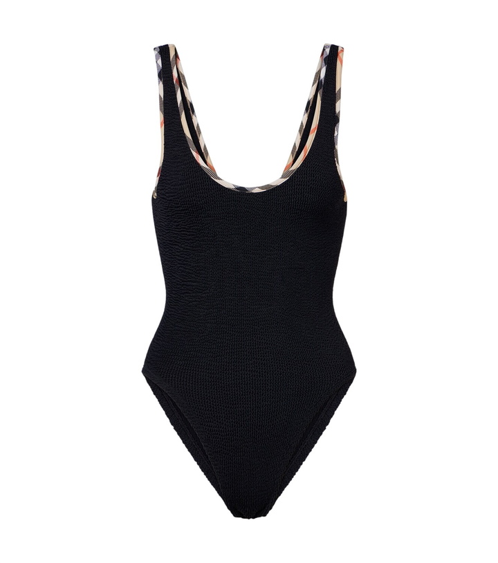Photo: Burberry x Hunza G Faye Burberry Check swimsuit