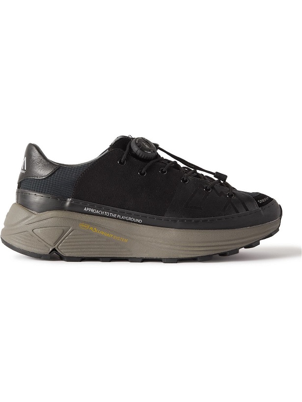 Photo: Comfy Outdoor Garment - Approach Mesh and Vegan Leather Sneakers - Black