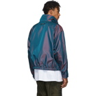 Fear of God Burgundy and Blue Iridescent Track Jacket