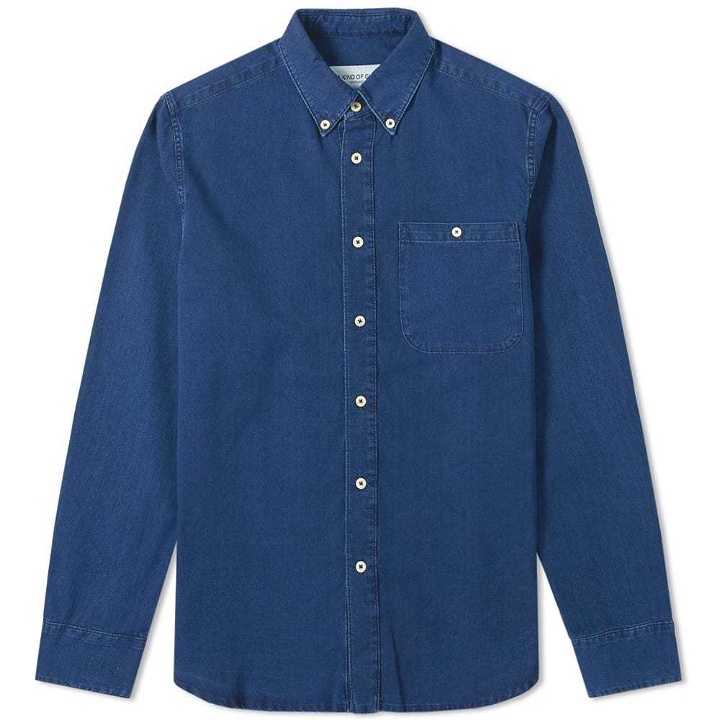 Photo: A Kind of Guise Denim Button Down Shirt Washed Denim