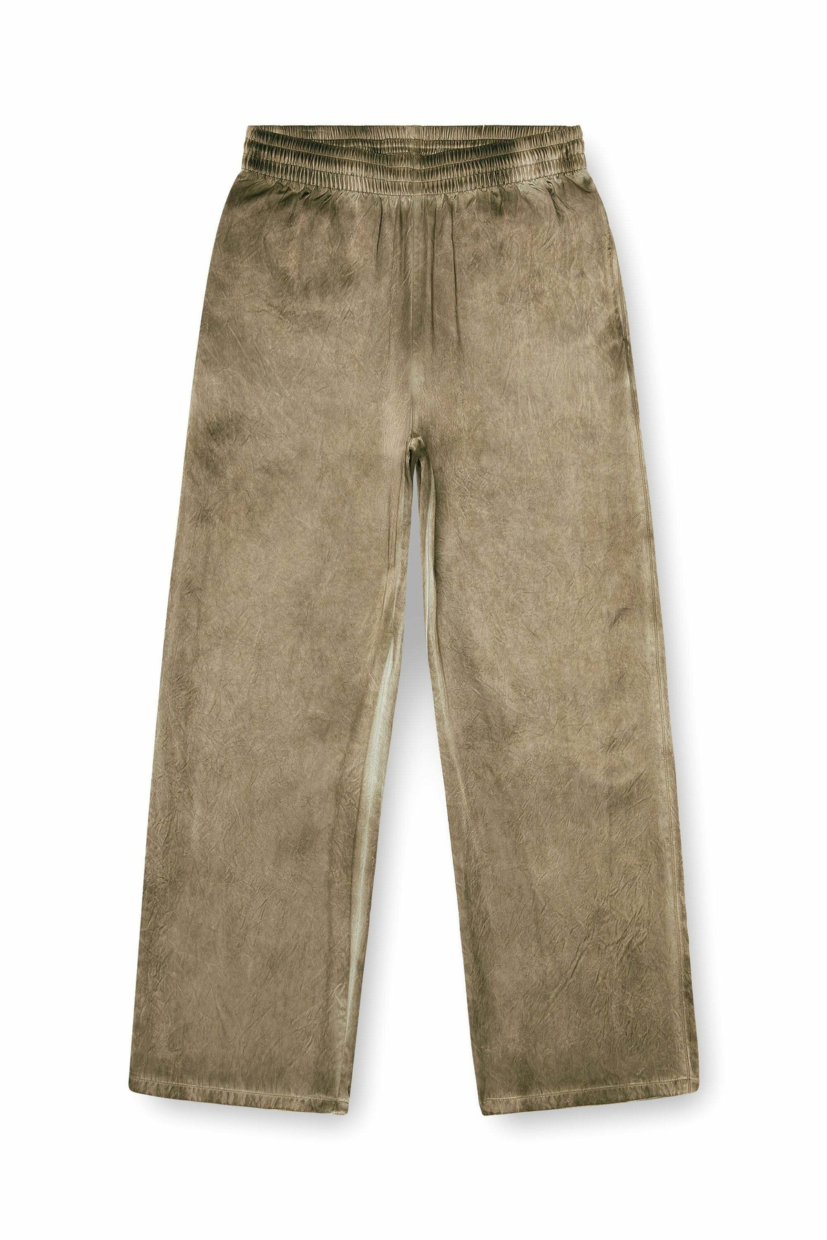 Diesel Pants in wrinkled satin - Pants Mens in Brown