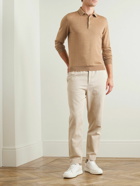 Lardini - Slim-Fit Wool Polo Shirt - Neutrals
