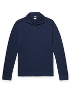 Massimo Alba - Slim-Fit Cashmere Half-Zip Sweater - Blue