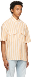 Levi's Vintage Clothing White & Orange Diamond Shirt