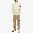 Stone Island Men's Garment Dyed Crew Sweatshirt in Plaster