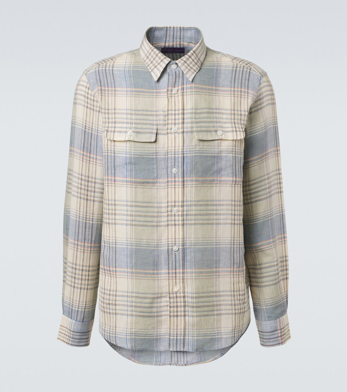Ralph Lauren Purple Label Plaid linen shirt