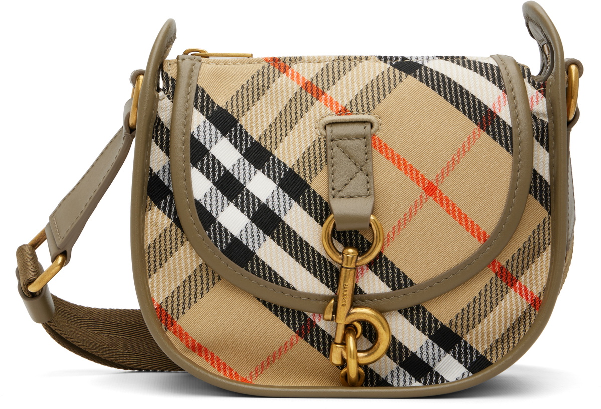 Burberry Beige Mini B Clip Messenger Bag