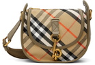 Burberry Beige Mini B Clip Messenger Bag