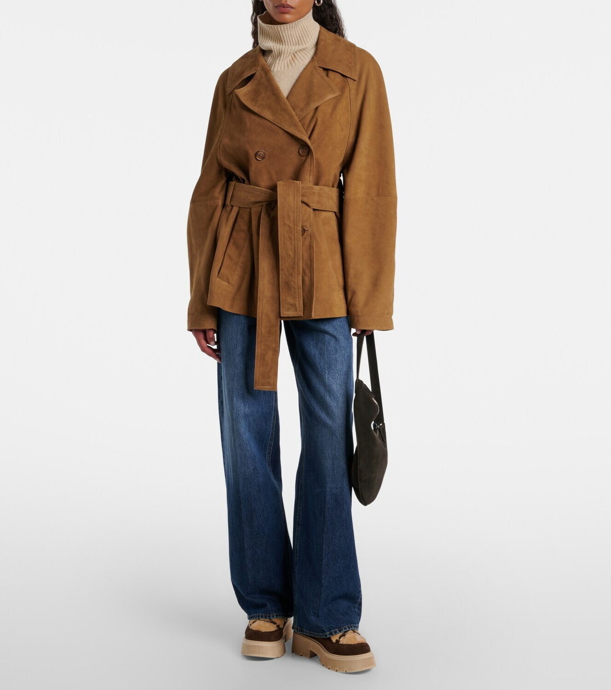 Bogner Turin shearling and suede ankle boots