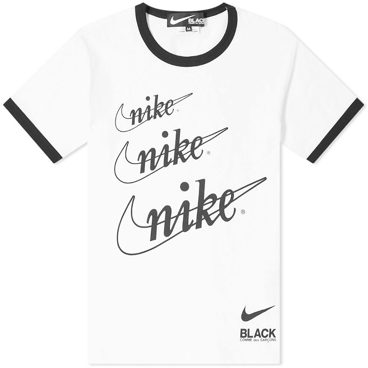 Photo: Comme des Garcons Black x Nike Swoosh Logo Tee