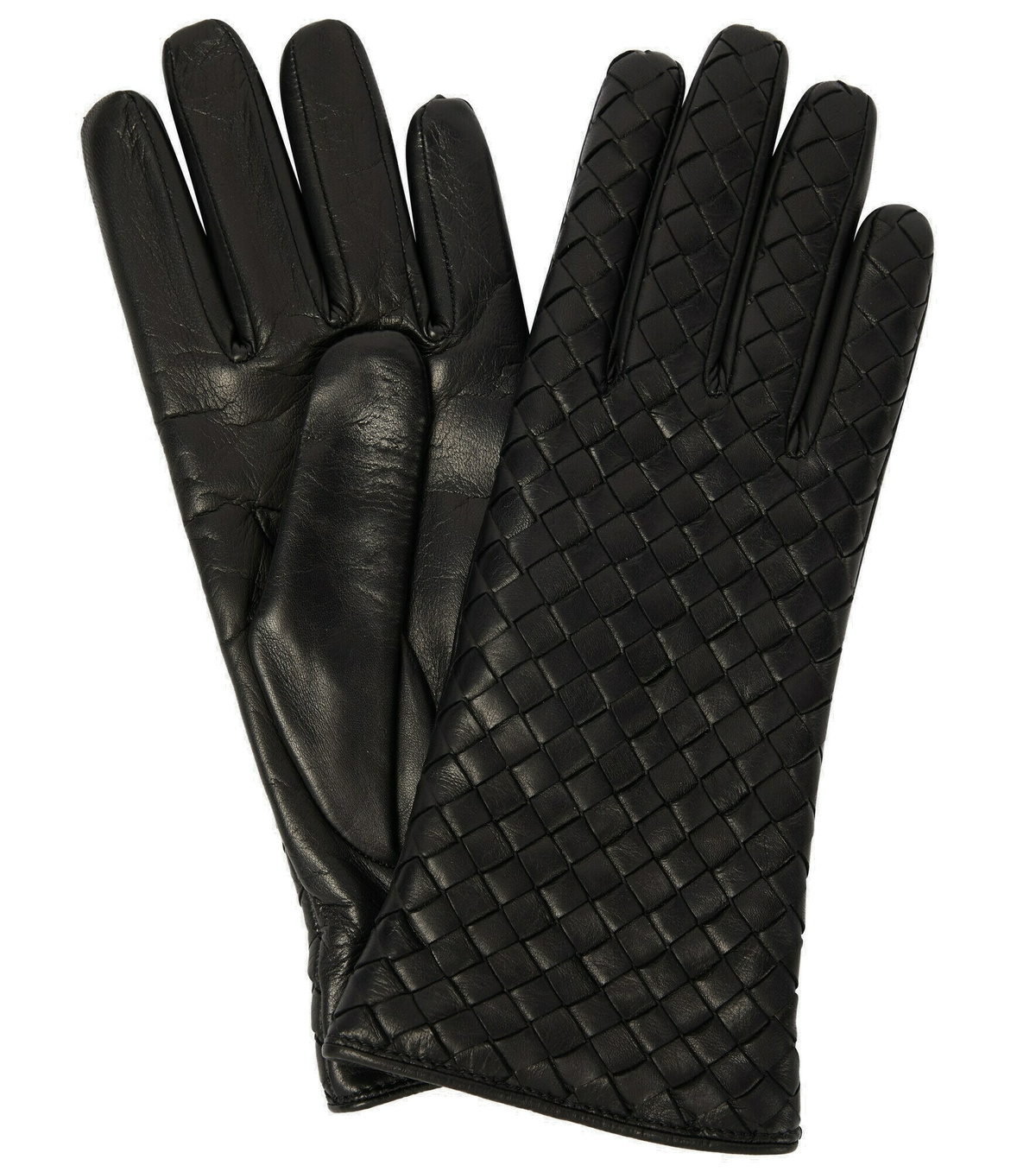 Bottega Veneta - Intrecciato leather gloves Bottega Veneta