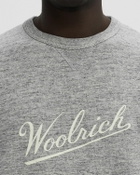 WOOLRICH MOULINE CREWNECK Grey Mens Sweatshirt