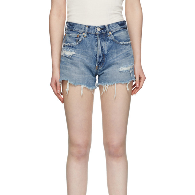 Moussy Vintage Blue Denim Chester Shorts