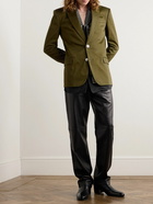 Balmain - Slim-Fit Cotton-Twill Blazer - Green