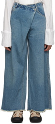 Subtle Le Nguyen Blue Five-Pocket Jeans